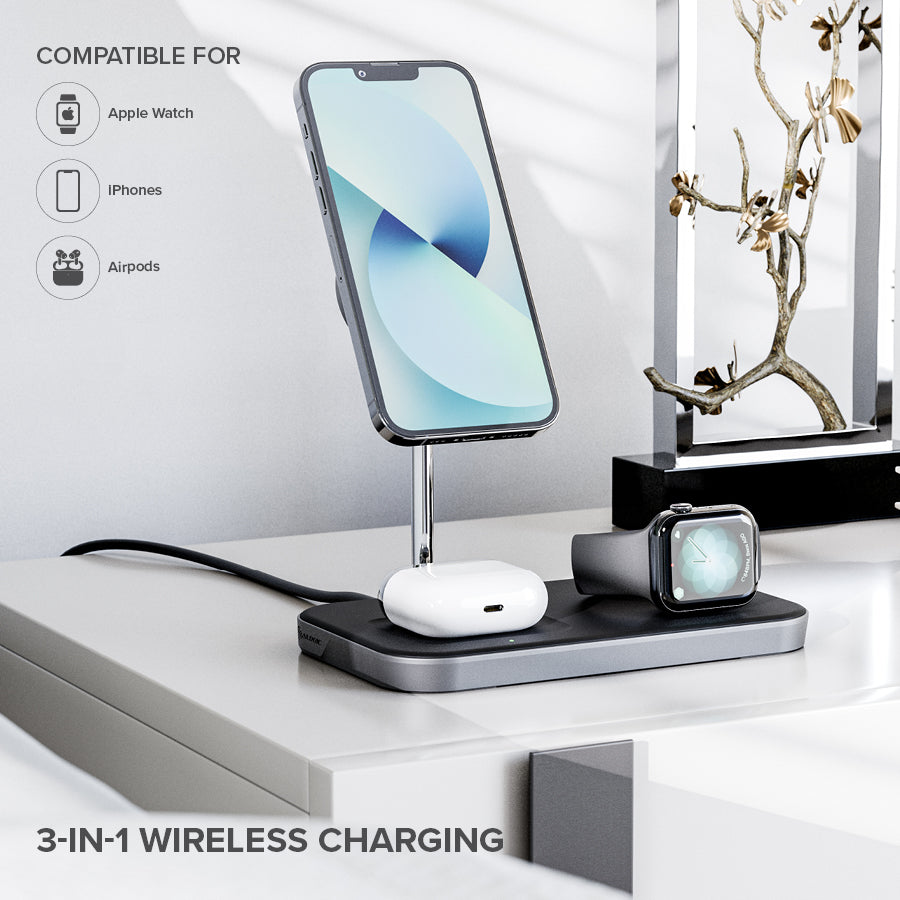 3-in-1 Wireless Charging Station - Apple Certified
