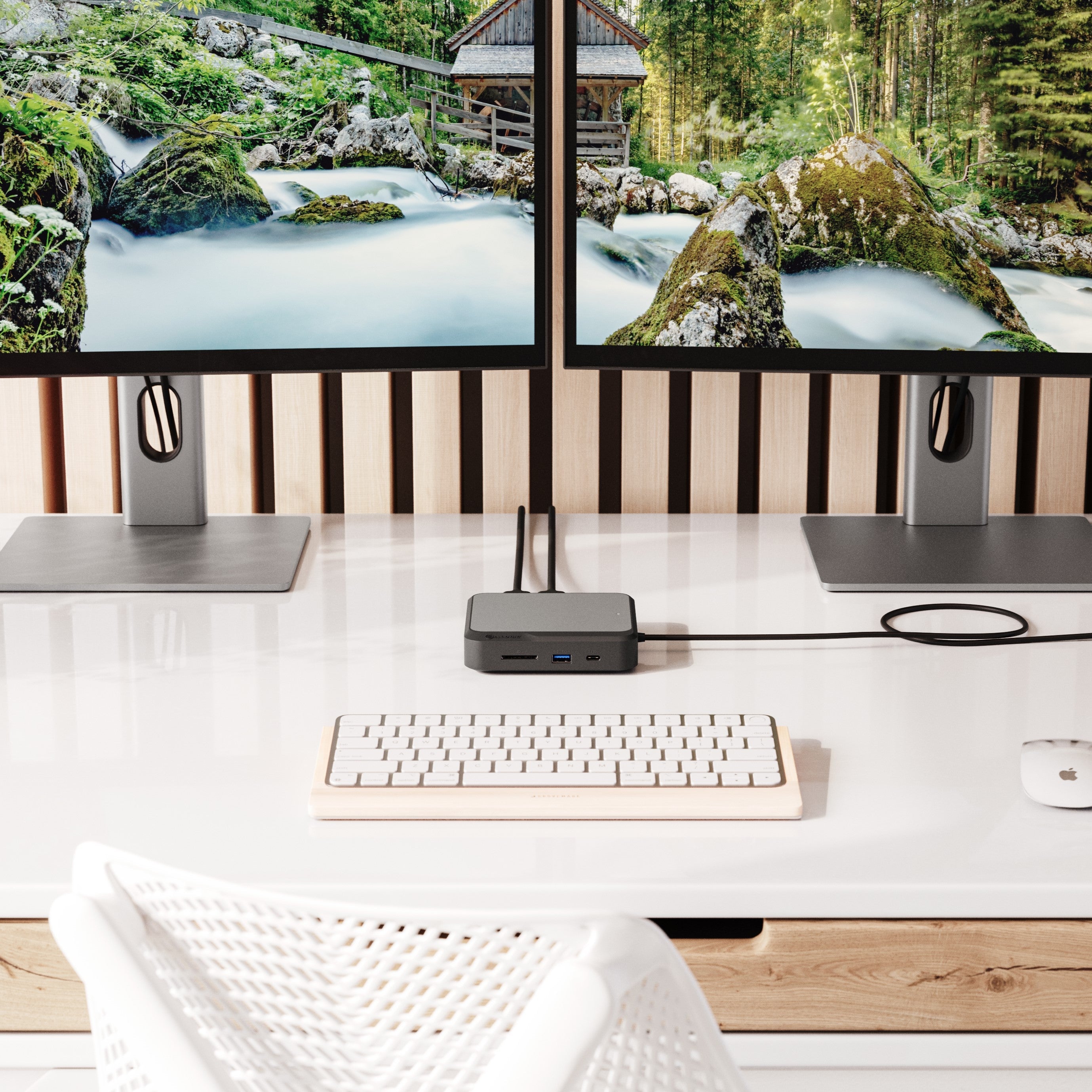 CLARITY 27'' UHD 4K Monitor (Pack of 2) + Dual 4K Universal Docking Station - HDMI Edition