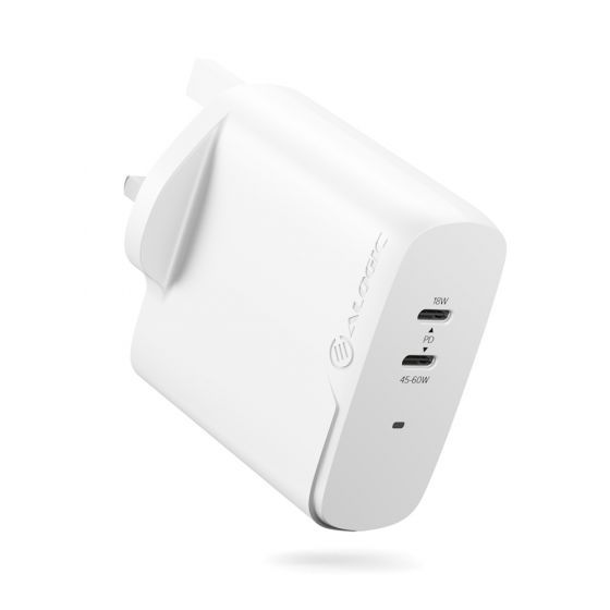 2X63 Rapid Power 63W GaN Charger - Includes 2m 100W USB-C Charging Cable