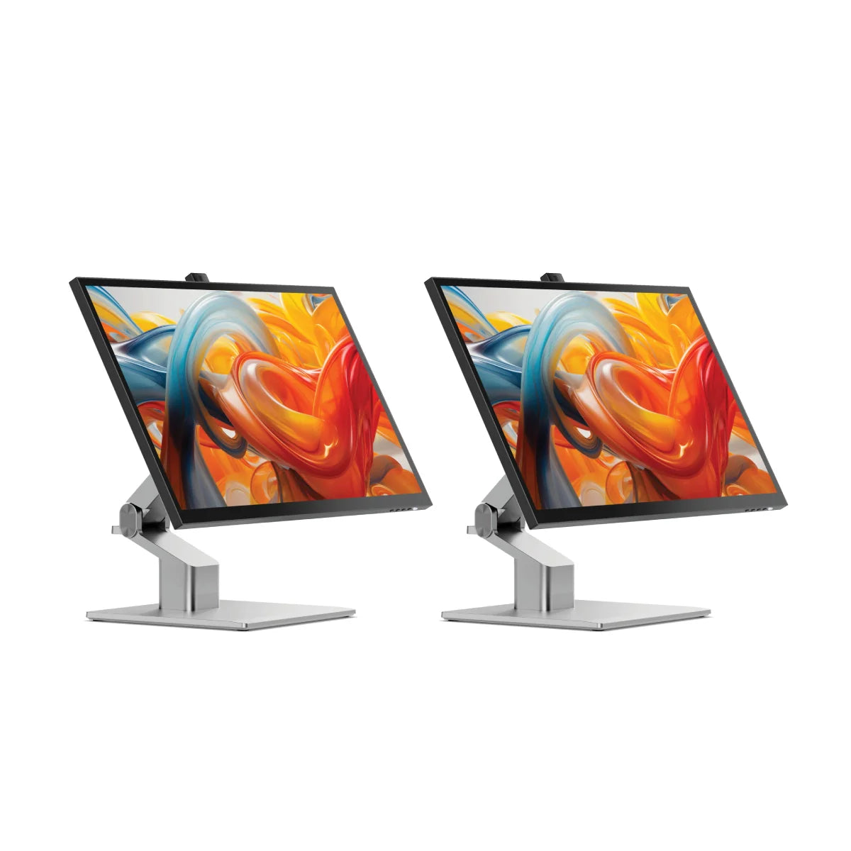 Clarity Fold Touch 27" 4K UHD Monitor with 65W Power Delivery, Webcam, Touchscreen & Fold Stand (Pack of 2)