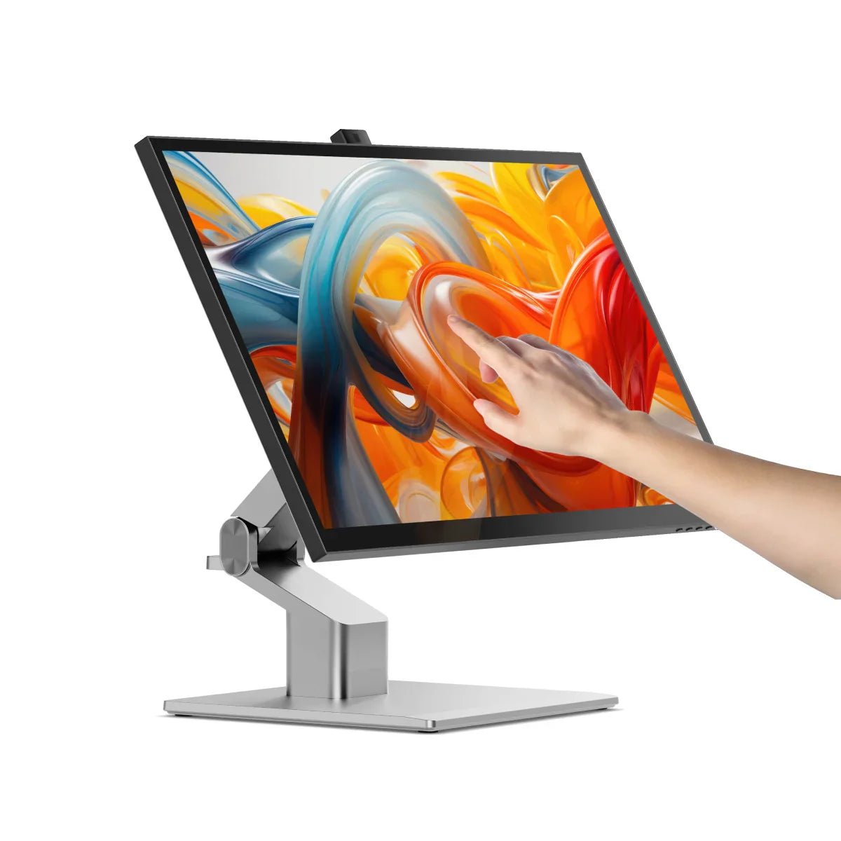 Clarity Fold Touch 27" 4K UHD Monitor with 65W Power Delivery, Webcam, Touchscreen & Fold Stand (Pack of 2) + Dual 4K Universal Docking Station - HDMI Edition