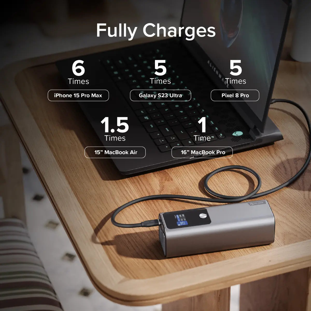 Ark 27,000mAh Power Bank with 140W USB-C Charging