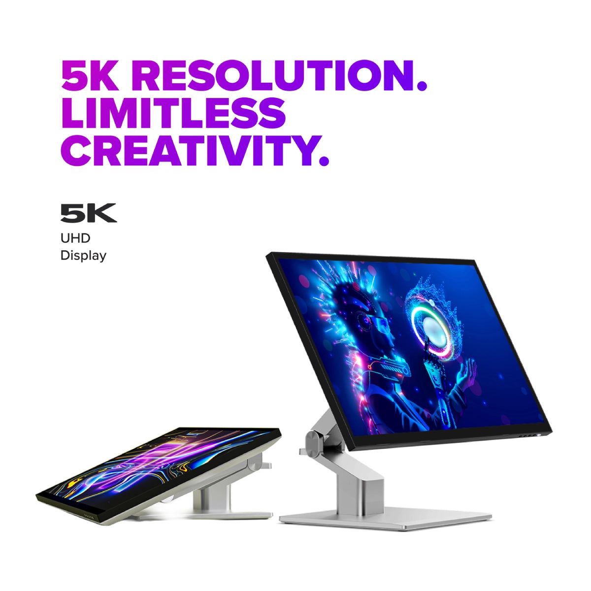 Clarity 5K Fold Touch 27" UHD Monitor with USB-C Power Delivery and Touchscreen