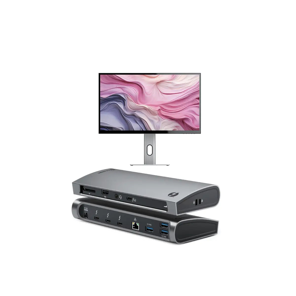 CLARITY 27'' UHD 4K Monitor + Thunderbolt 4 BLAZE Docking Station