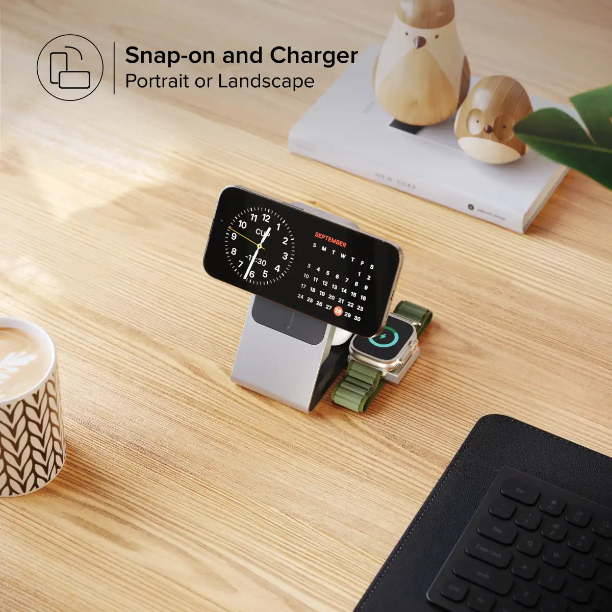 Matrix+ Flow 3-in-1 Charging Dock with Power Bank and Car Charger