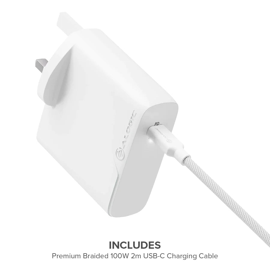 100W GaN Charger - Includes 2m USB-C Cable