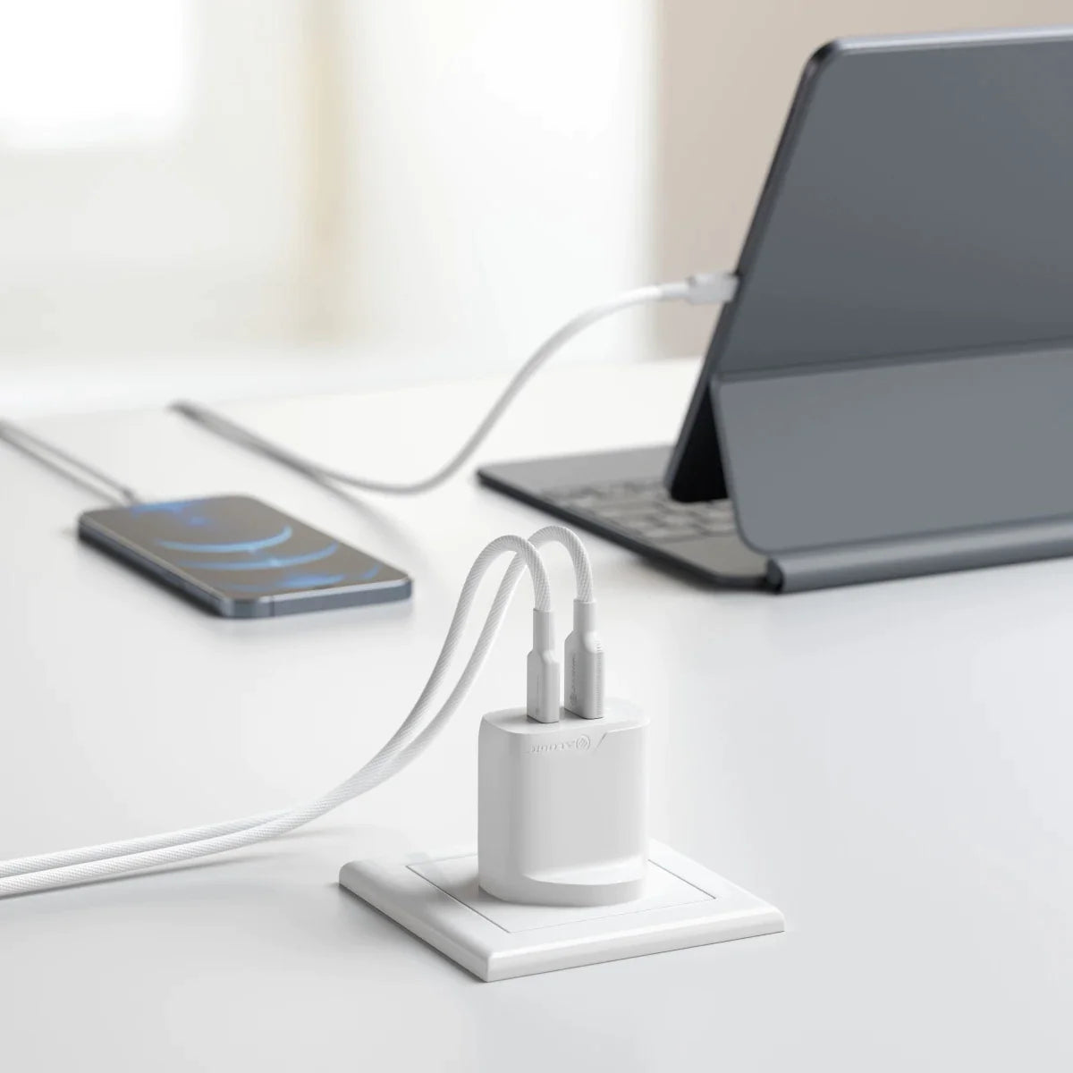 2 Port 32W Rapid Power USB-C GaN Wall Charger