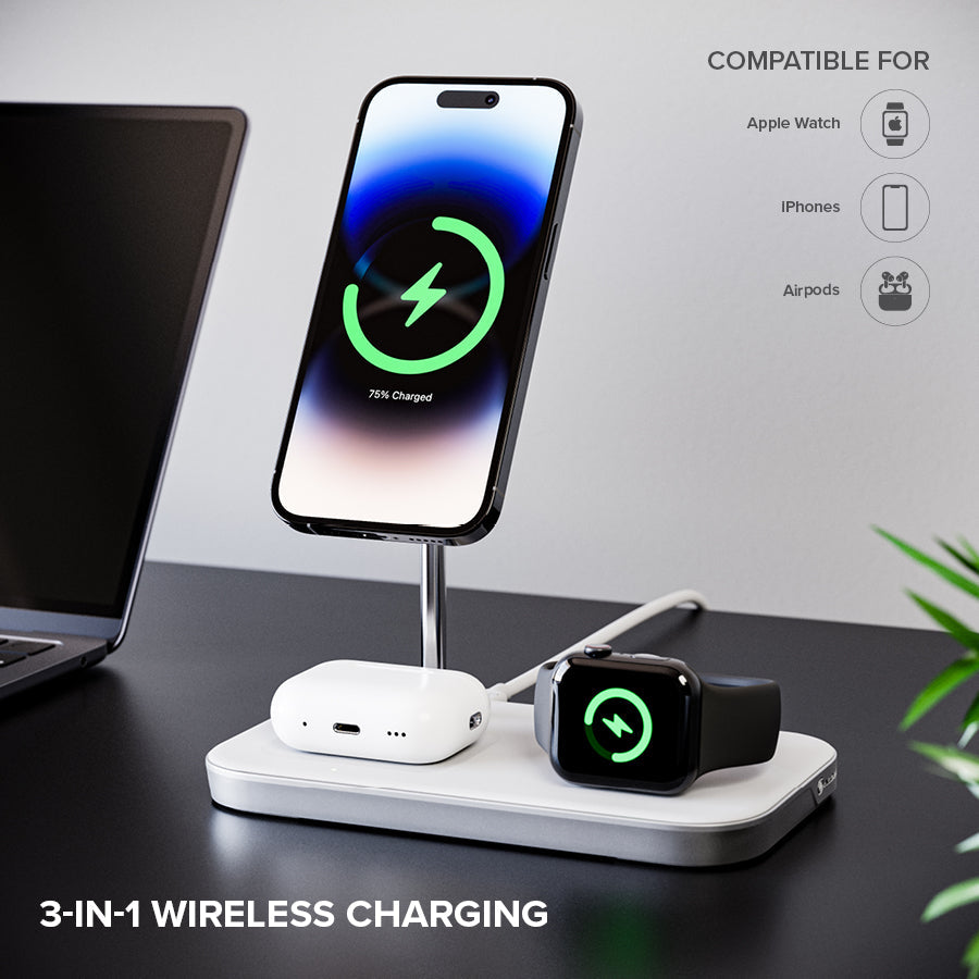 3-in-1 Wireless Charging Station - Apple Certified