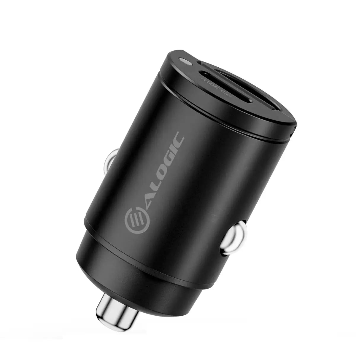 30W Rapid Power Mini Car Charger 2xUSB-C