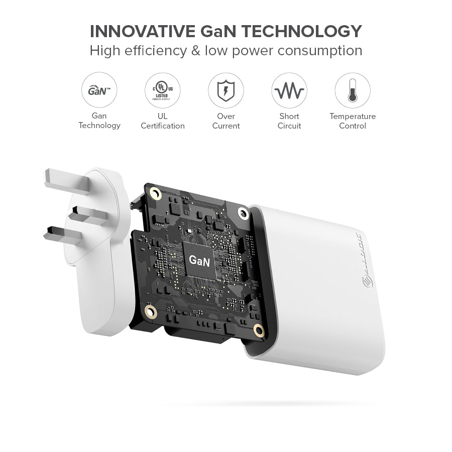 4 Port 100W GaN Charger - Includes 2m USB-C Cable