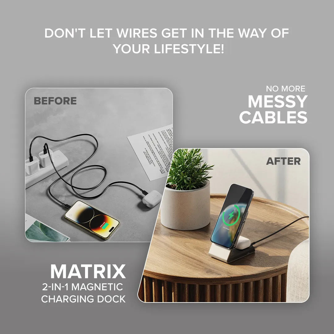 Matrix 2-in-1 Magnetic Charging Dock