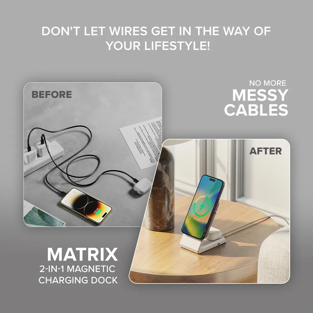 Matrix 2-in-1 Magnetic Charging Dock