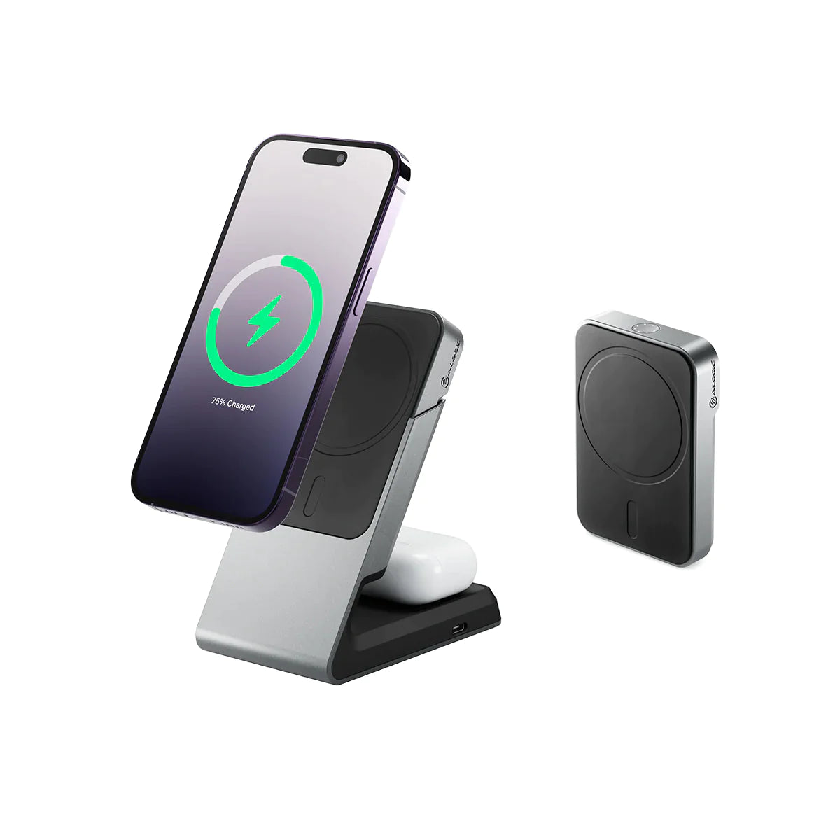 Matrix 2-In-1 Universal Magnetic Charging Dock + Matrix Universal Magnetic Power Bank 5000mAh