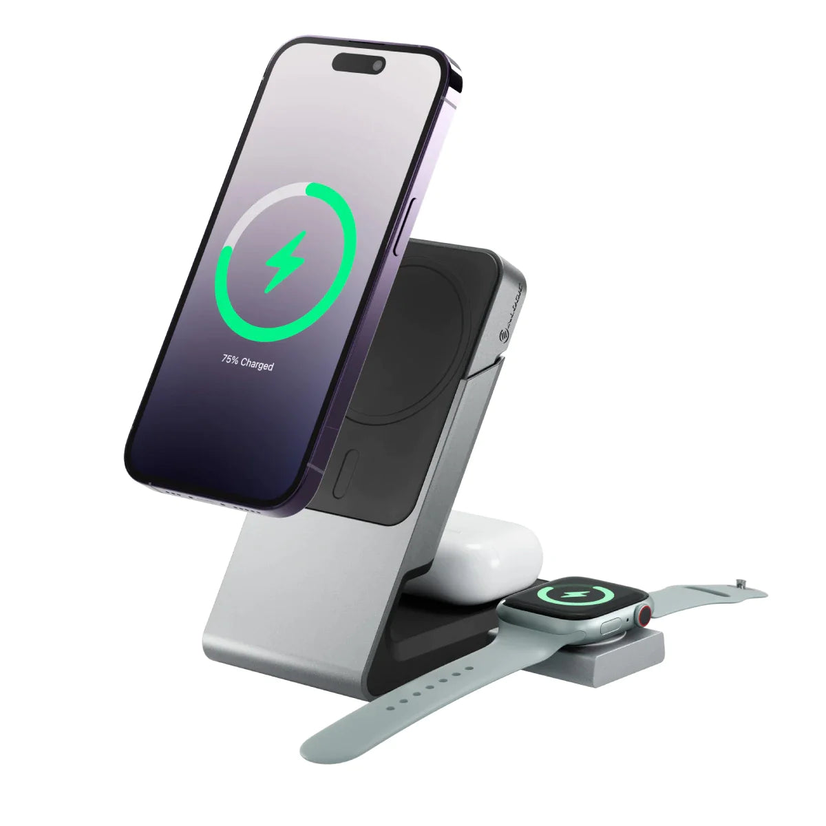 Matrix 3-in-1 Magnetic Charging Dock with Apple Watch Charger