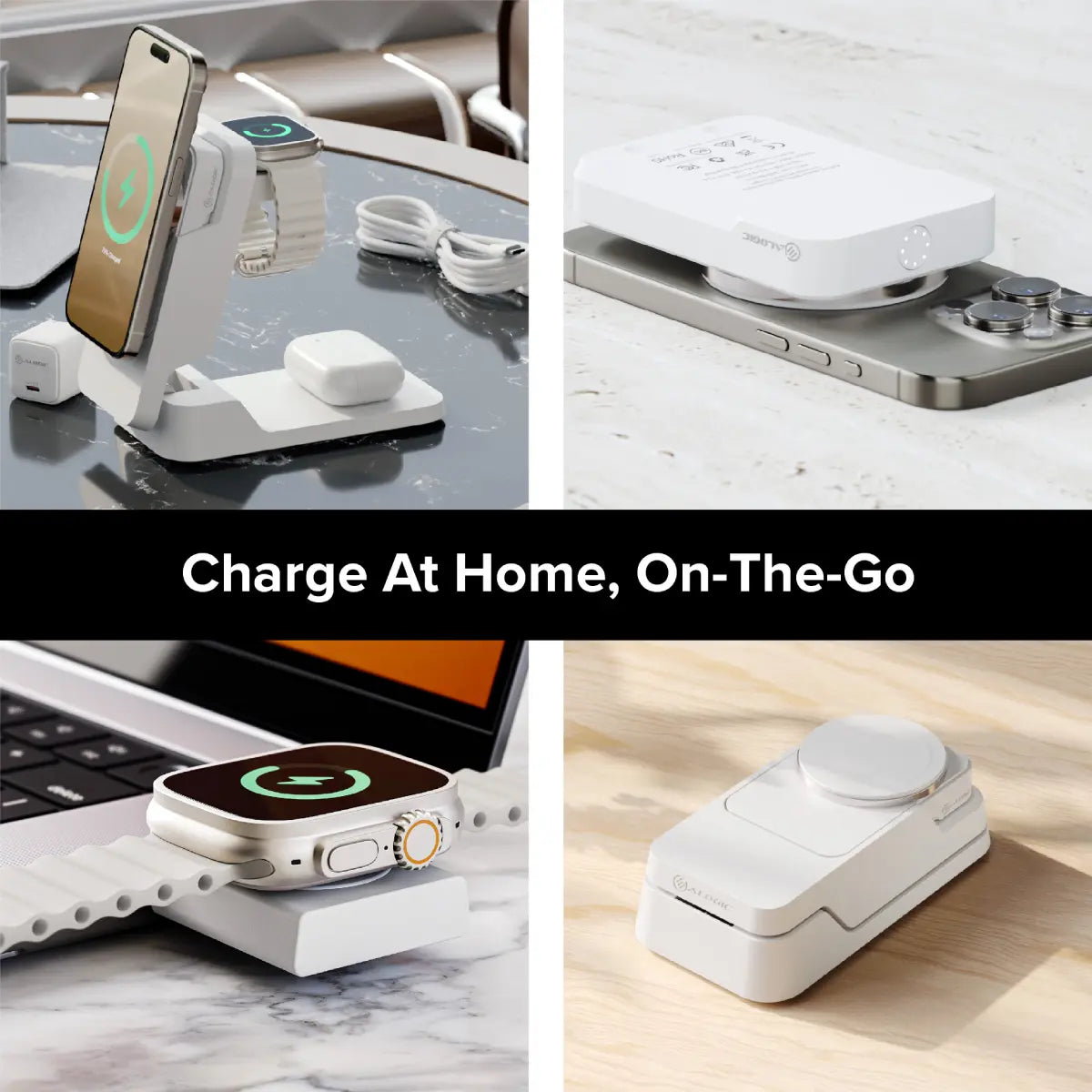 Matrix ULTIMATE 3-in-1 Wireless Charger with 5,000mAh MagSafe Power Bank