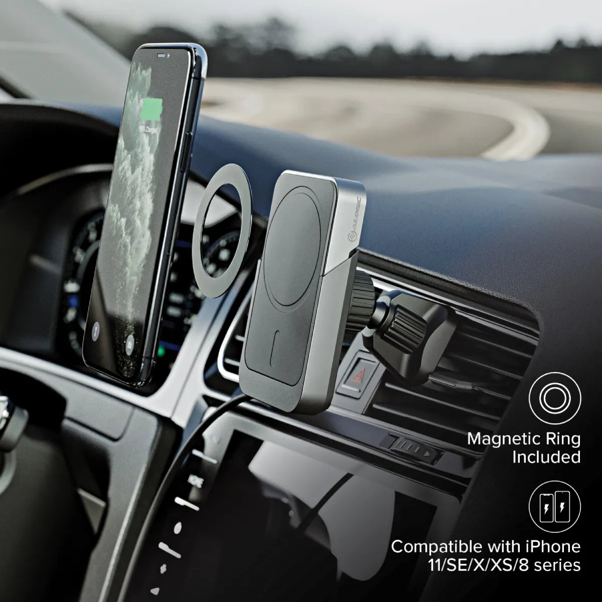 Matrix Magnetic Wireless Charger with Car Mount