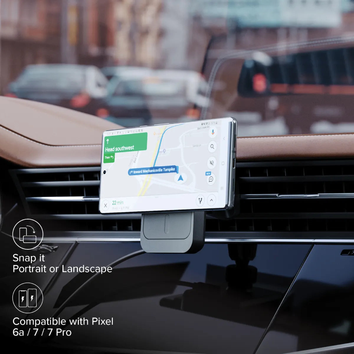 Matrix Magnetic Wireless Charger with Car Mount