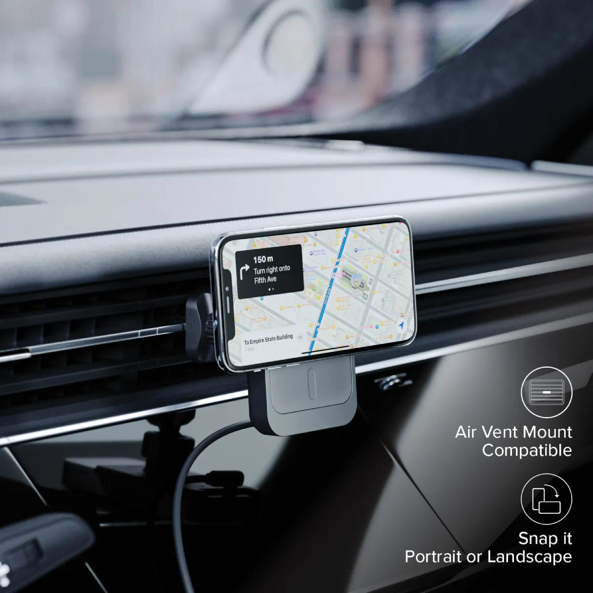 Matrix Magnetic Wireless Charger with Car Mount