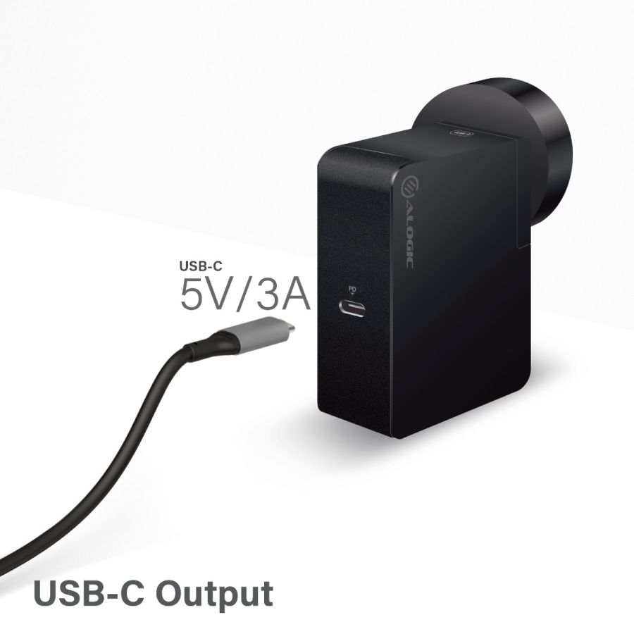 USB-C Laptop/Macbook Wall Charger 60W with Power Delivery Travel Edition with AU, EU, UK, US Plugs and 2m Cable