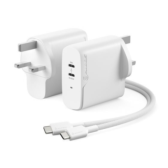 2X63 Rapid Power 63W GaN Charger - Includes 2m 100W USB-C Charging Cable