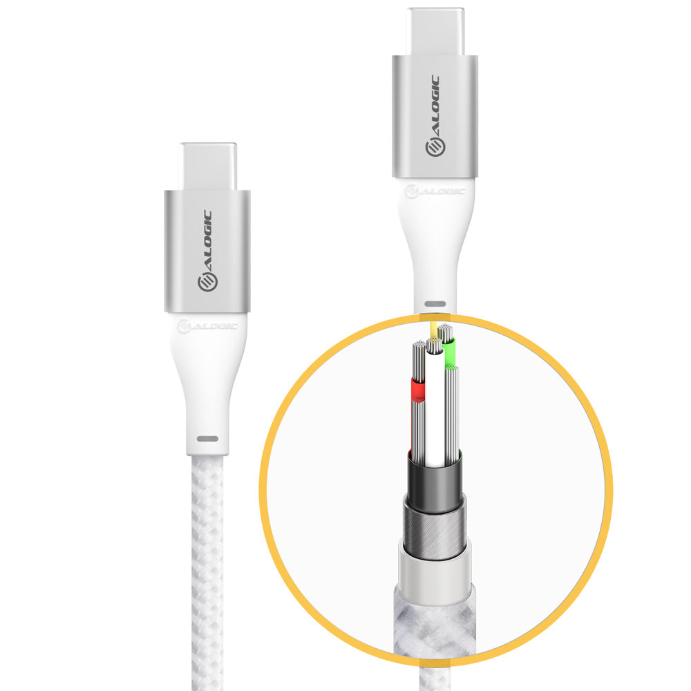 Super Ultra USB 2.0 USB-C to USB-C Cable - 5A/480Mbps